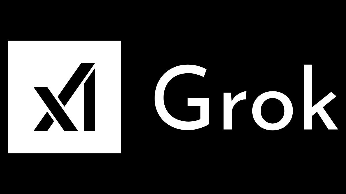 黒背景に白い「X1」マークと「Grok」の文字が並ぶロゴ画像