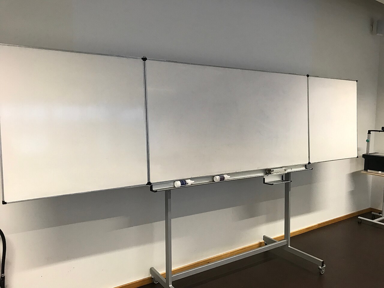 Whiteboard in seminar room