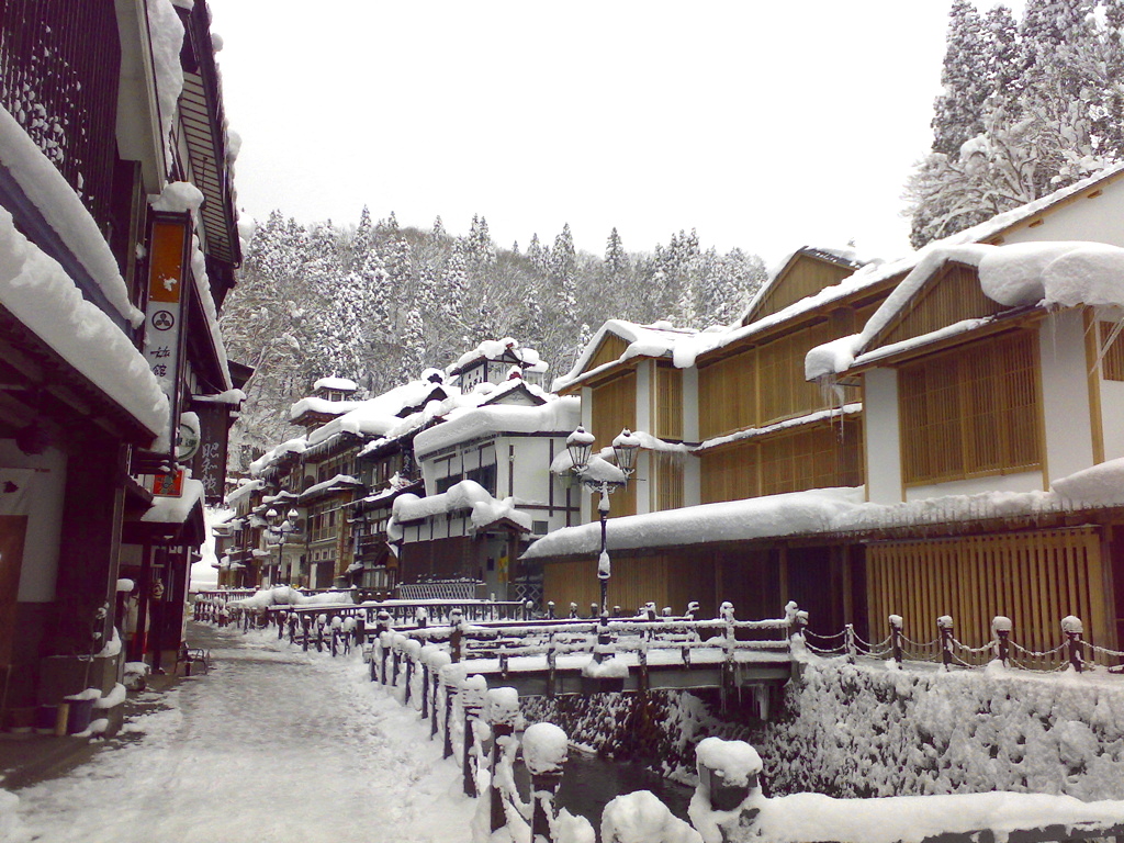 銀山温泉の風景